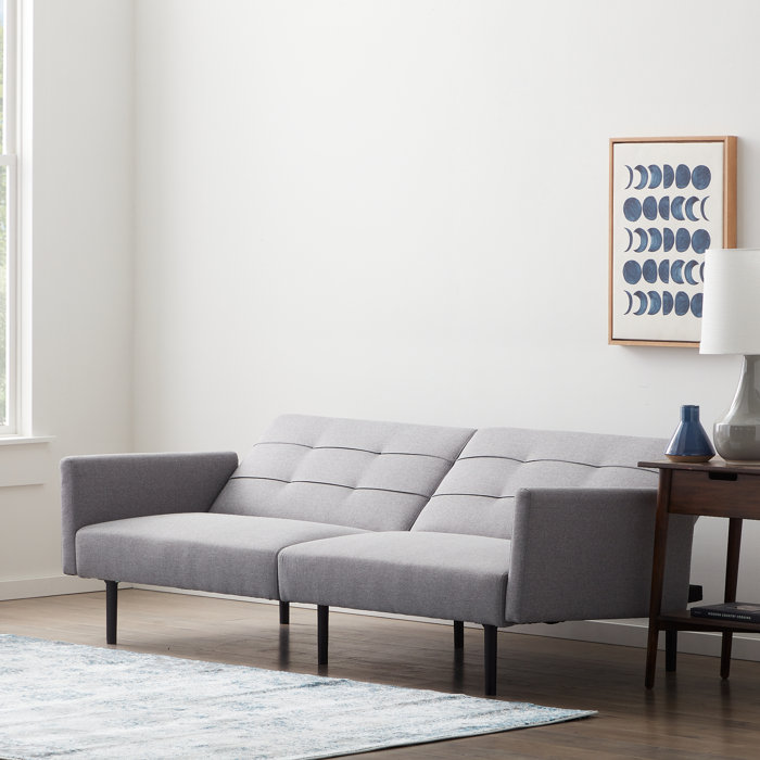 Lucid Comfort 74'' Upholstered Sleeper Sofa